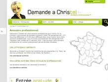 Tablet Screenshot of demande-a-christel.fr